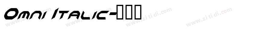 Omni Italic字体转换